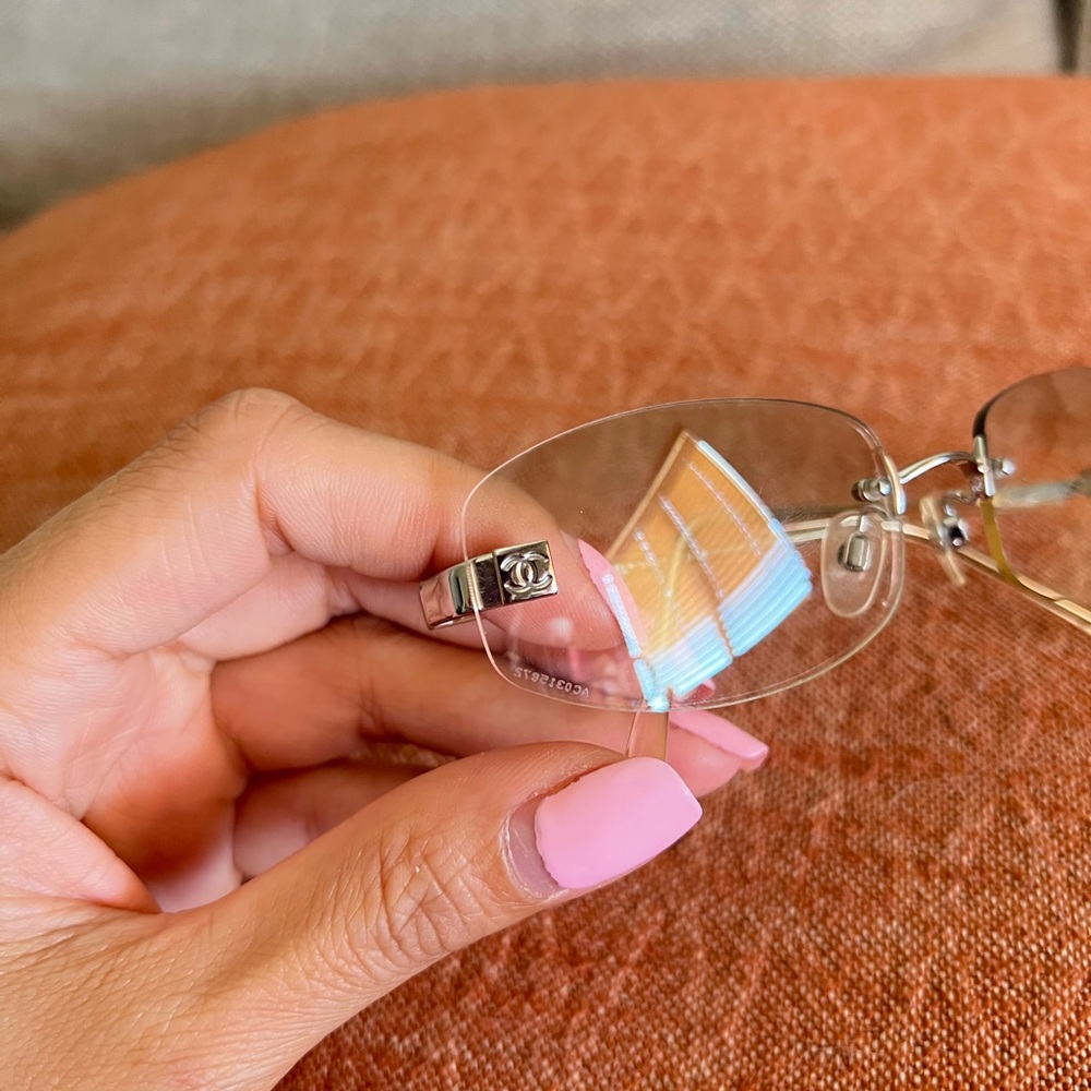 CHANEL Gold Rimless Glasses - Picture 5 of 12